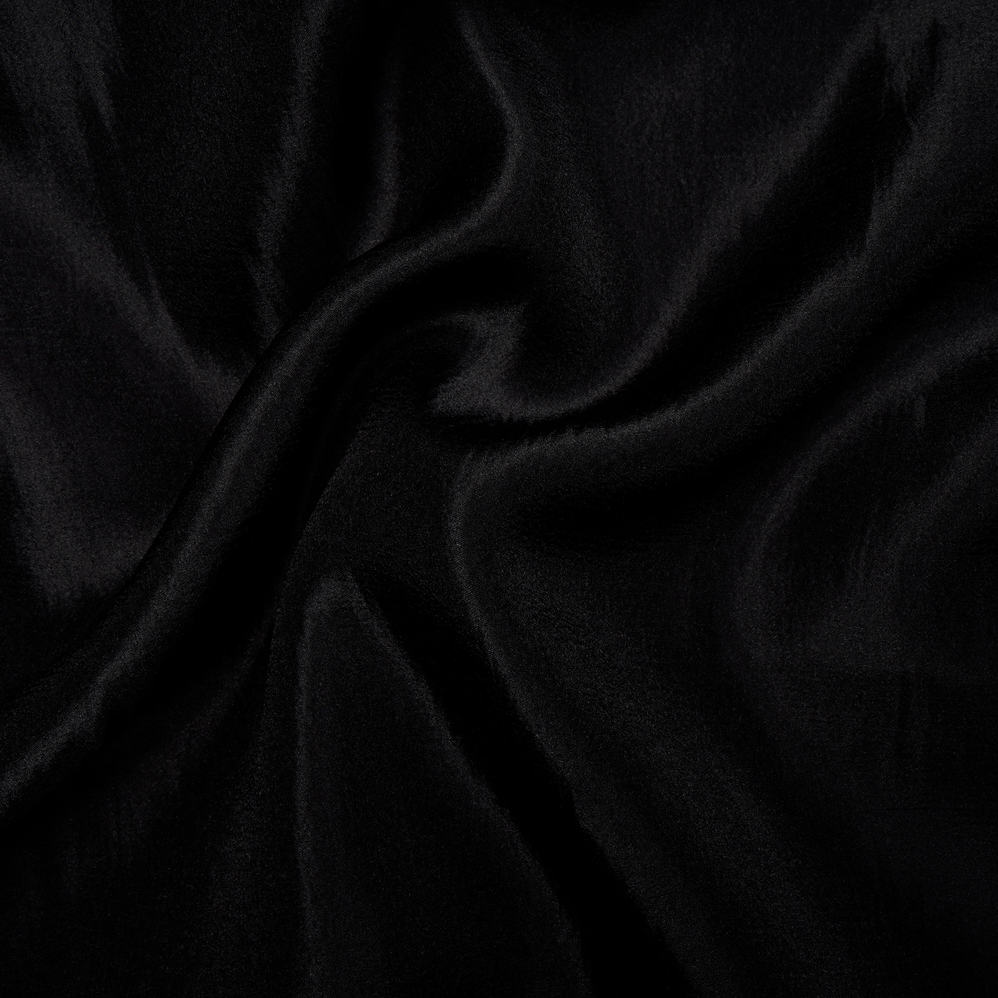 Black Imported Crushed Organza Fabric (60" Width)