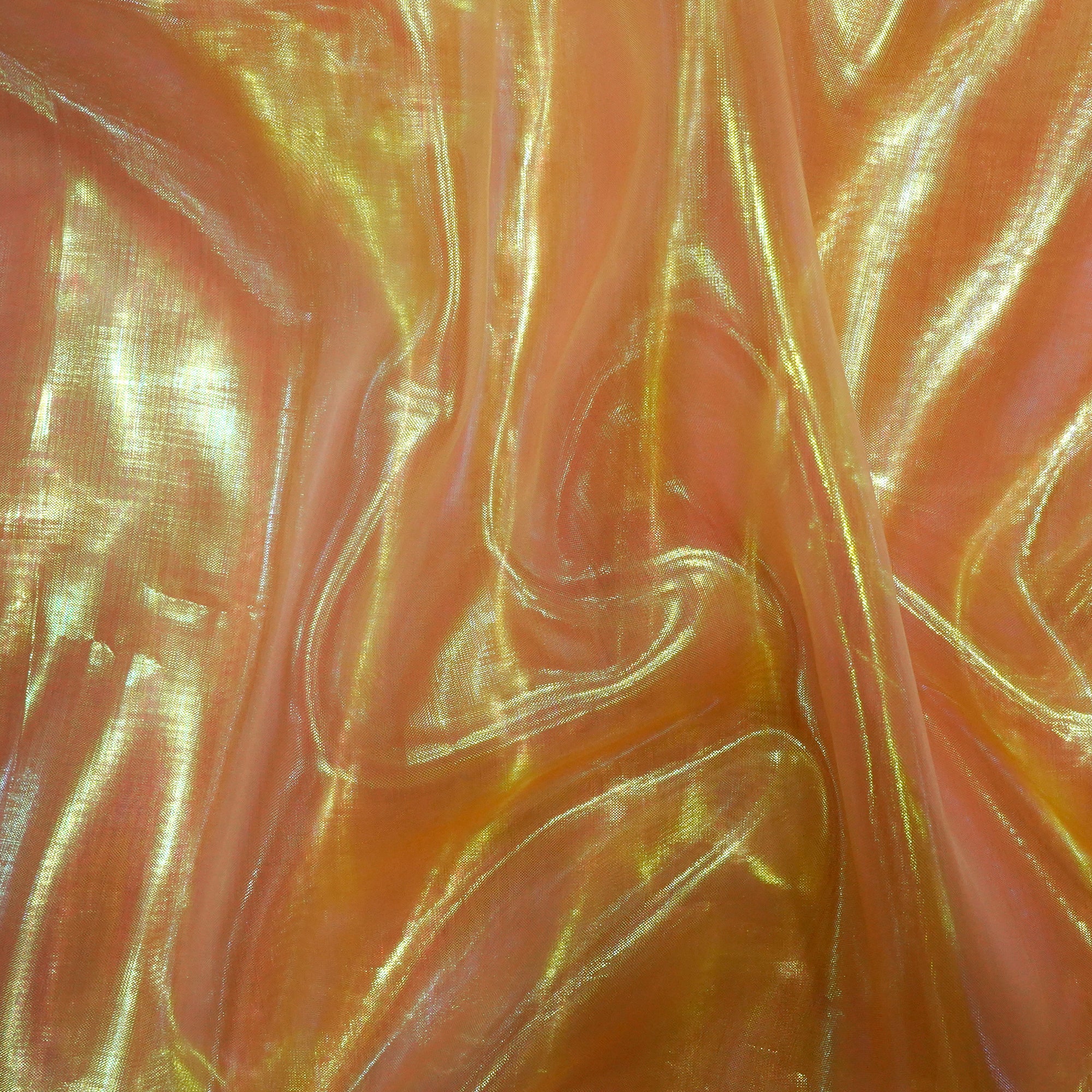 Pink Imported Glass Lama Organza Fabric (60" Width)
