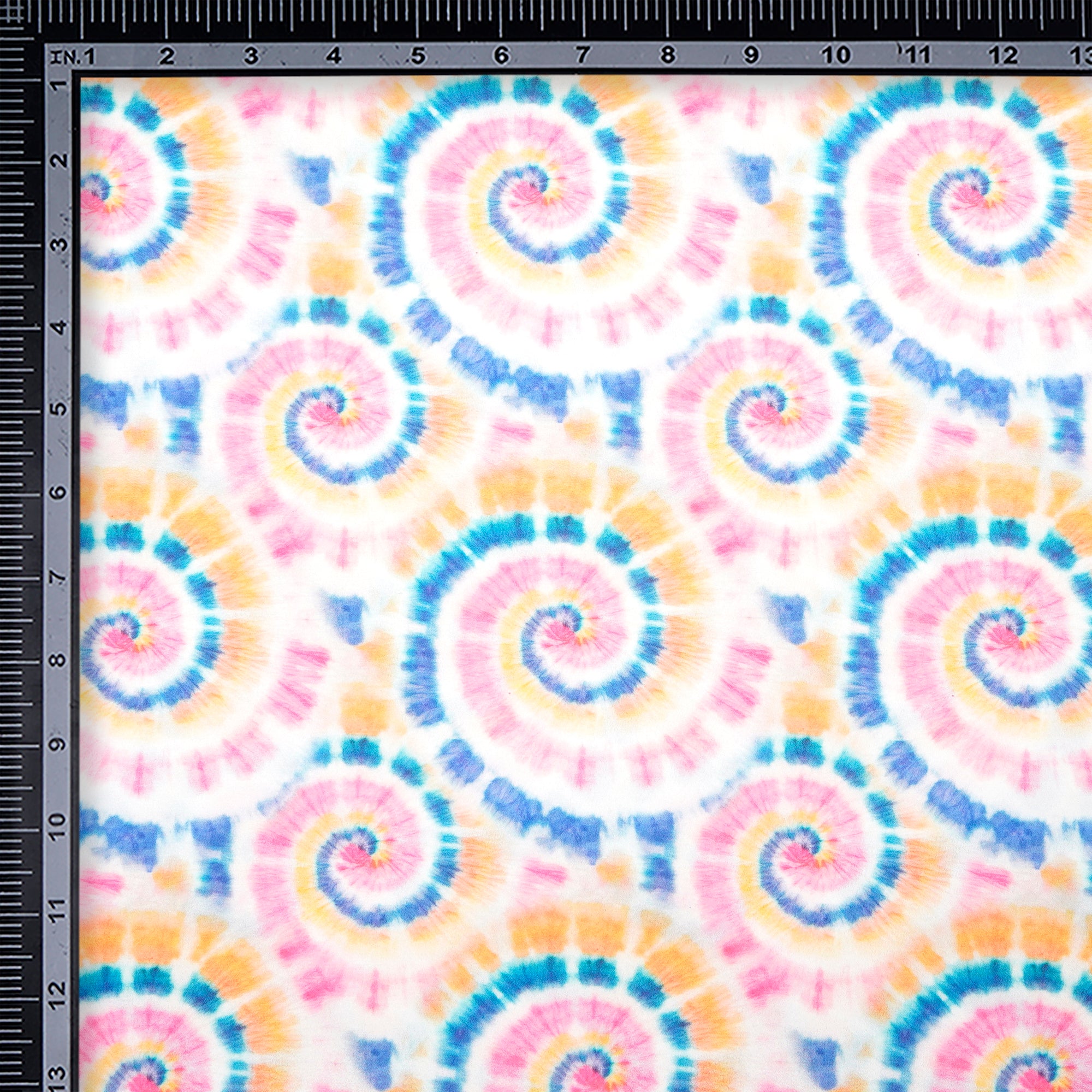 Multi Color Tie-Dye Pattern Digital Print Imported Royal Georgette Fabric (60" Width)