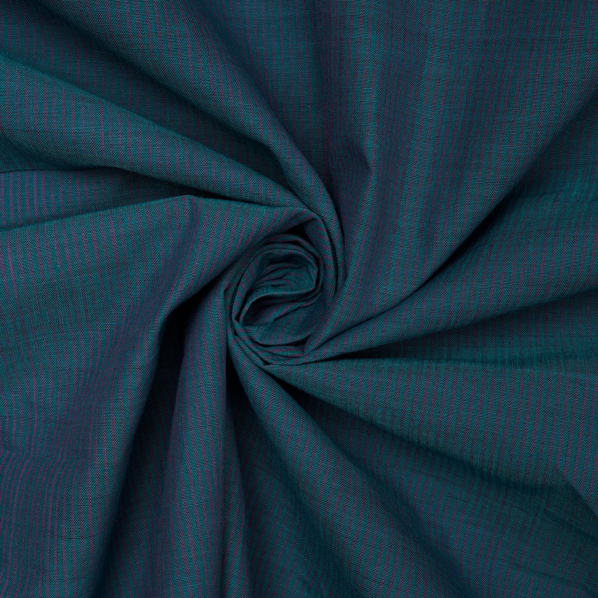 (Pre-Cut 250 Mtr ) Blue-Purple Color Mangalgiri Cotton Fabric