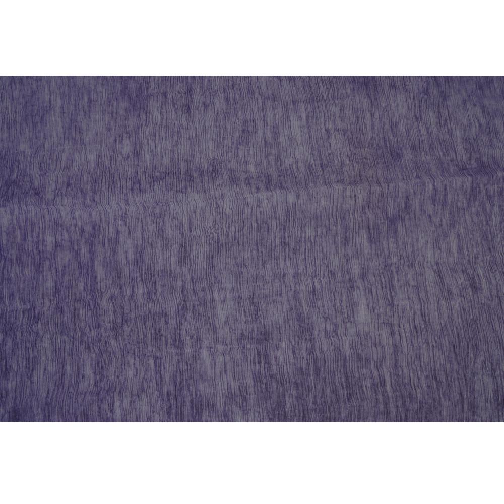 (Pre Cut 1.50 Mtr Piece) Purple Color Hand Painted Chiffon Silk Fabric