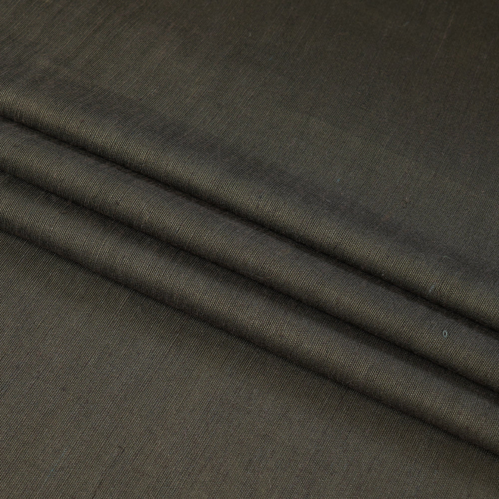 (Pre Cut Pre-Cut Fabrics>>Cut Piece Upto 1 Metre) Wood Brown Color Bemberg Linen Fabric