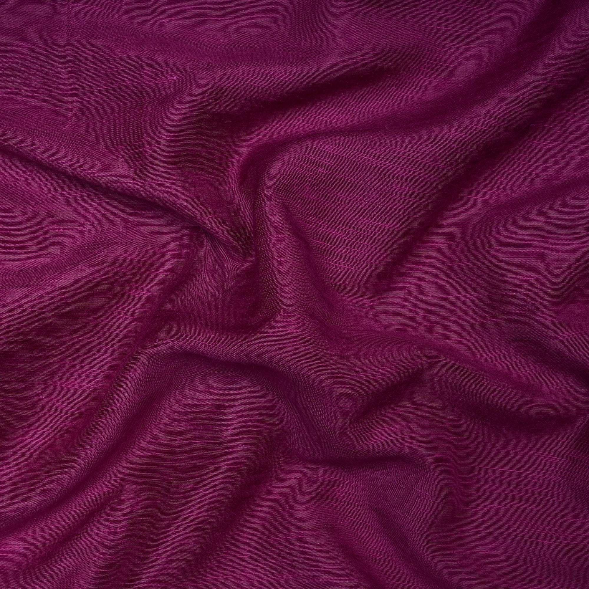 (Pre-Cut 4.20 Mtr) Deep Magenta Color Bemberg Linen Fabric