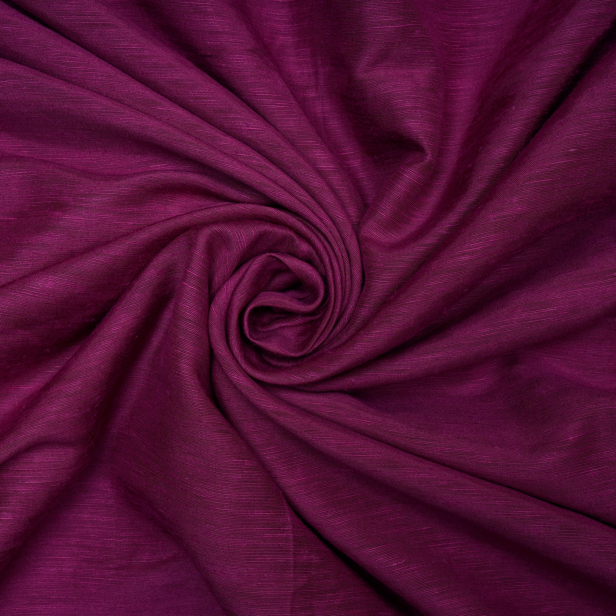 (Pre-Cut 4.20 Mtr) Deep Magenta Color Bemberg Linen Fabric