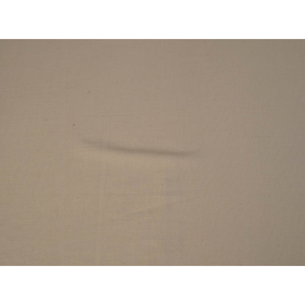 (Pre Cut 1 Mtr Piece) Cream Color Cotton Voile Fabric