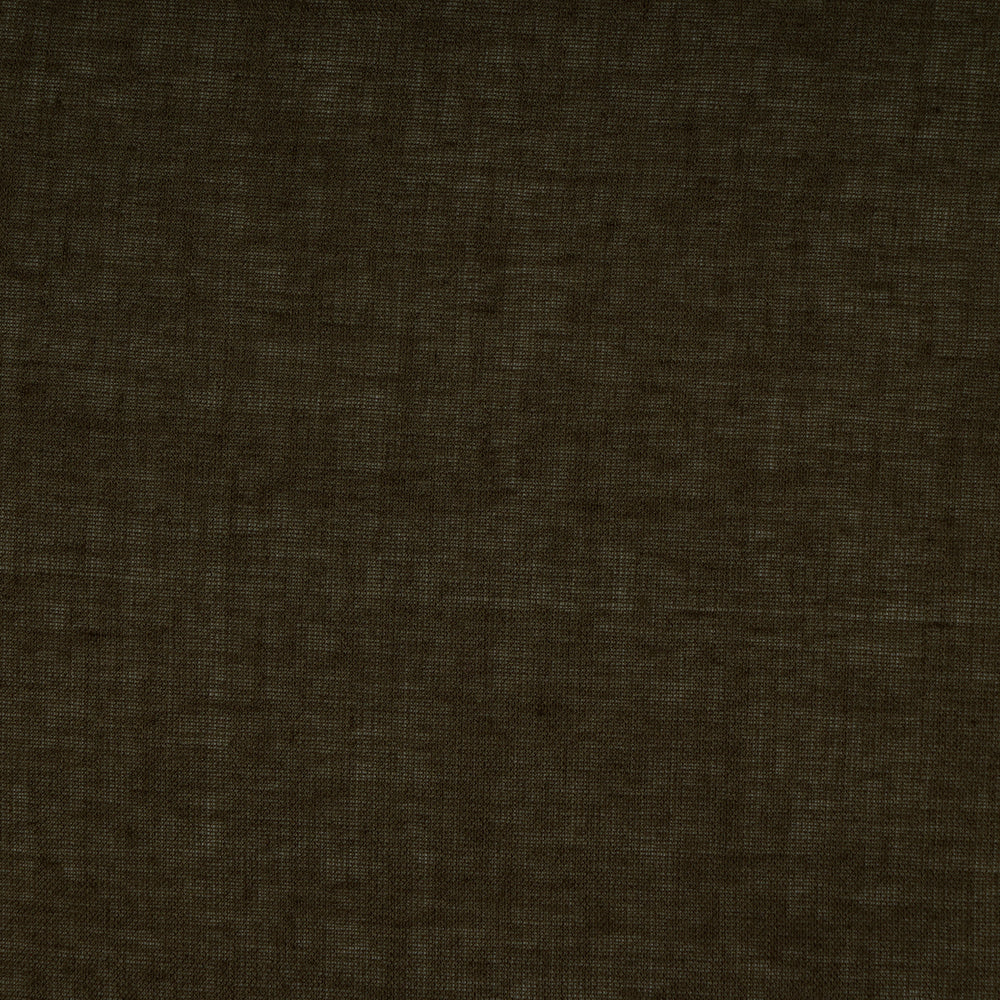 (Pre-Cut 1.30 Mtr ) Dark Olive Color Cotton Voile Fabric