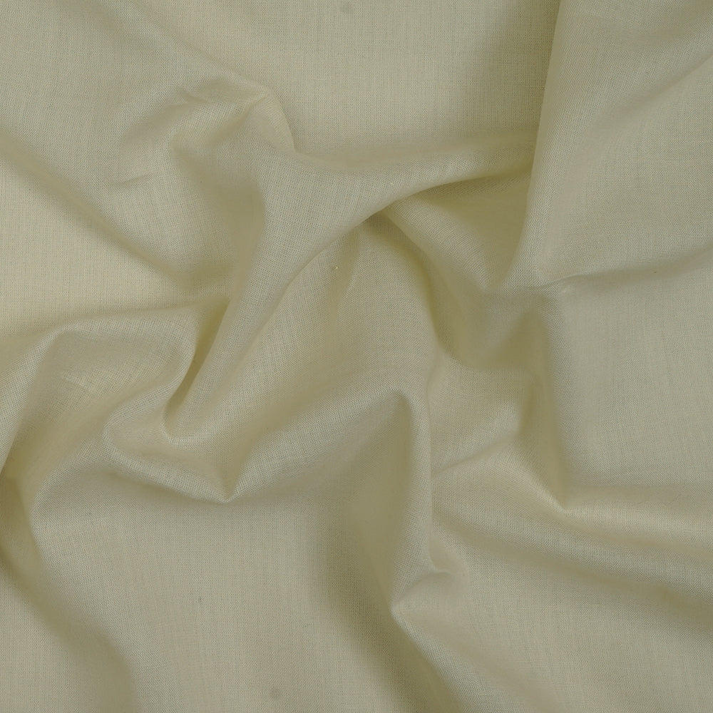 (Pre-Cut 2.60 Mtr ) Oasis Yellow Color Cotton Voile Fabric