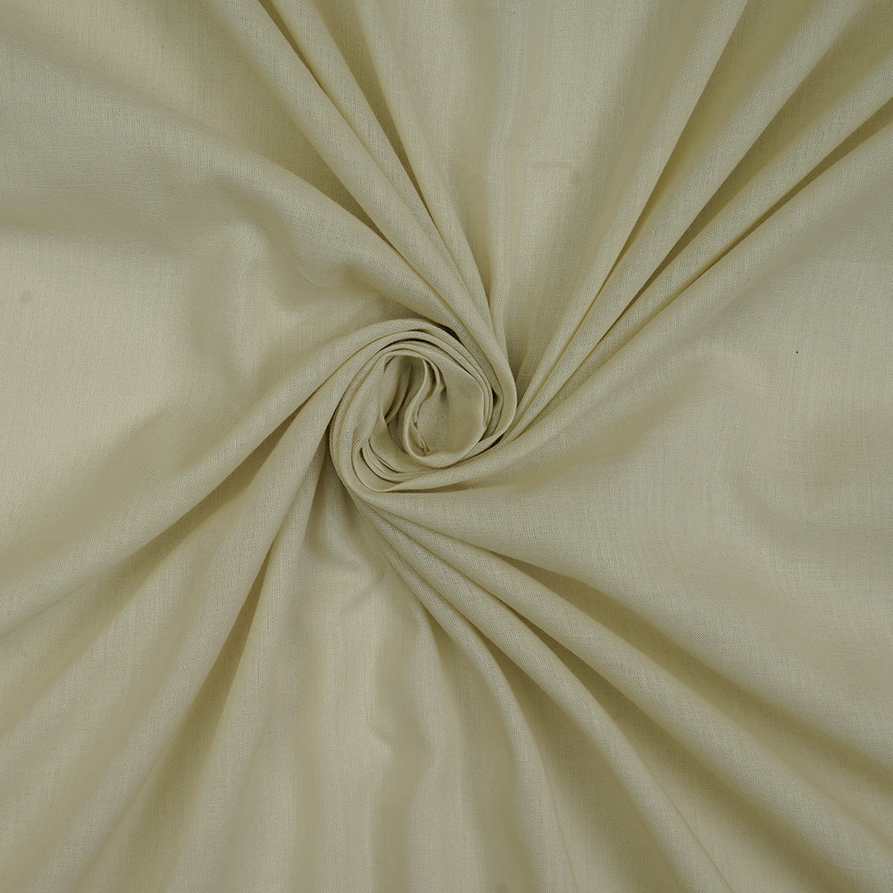 (Pre-Cut 2.60 Mtr ) Oasis Yellow Color Cotton Voile Fabric