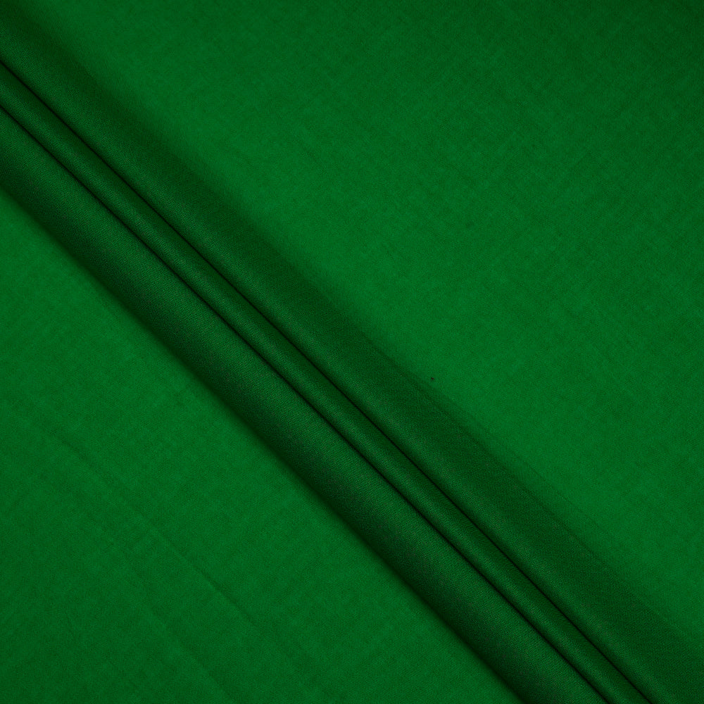 (Pre-Cut 2.75 Mtr ) Green Color Cotton Voile Fabric