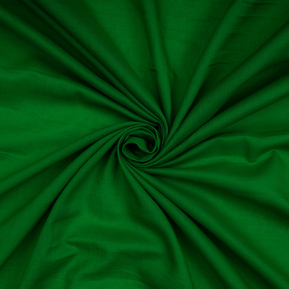 (Pre-Cut 2.75 Mtr ) Green Color Cotton Voile Fabric