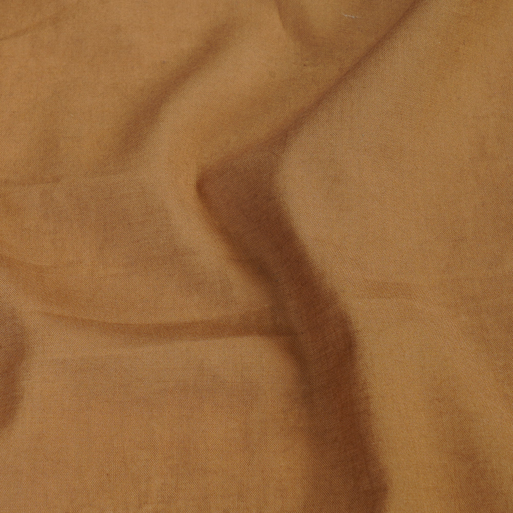 (Pre Cut 4.60 Mtr Piece) Brown Color Cotton Voile Fabric