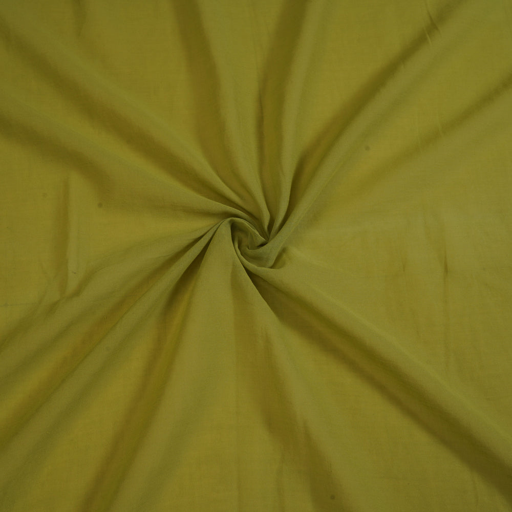 (Pre Cut 1 Mtr Piece) Olive Color High Twisted Cotton Voile Fabric