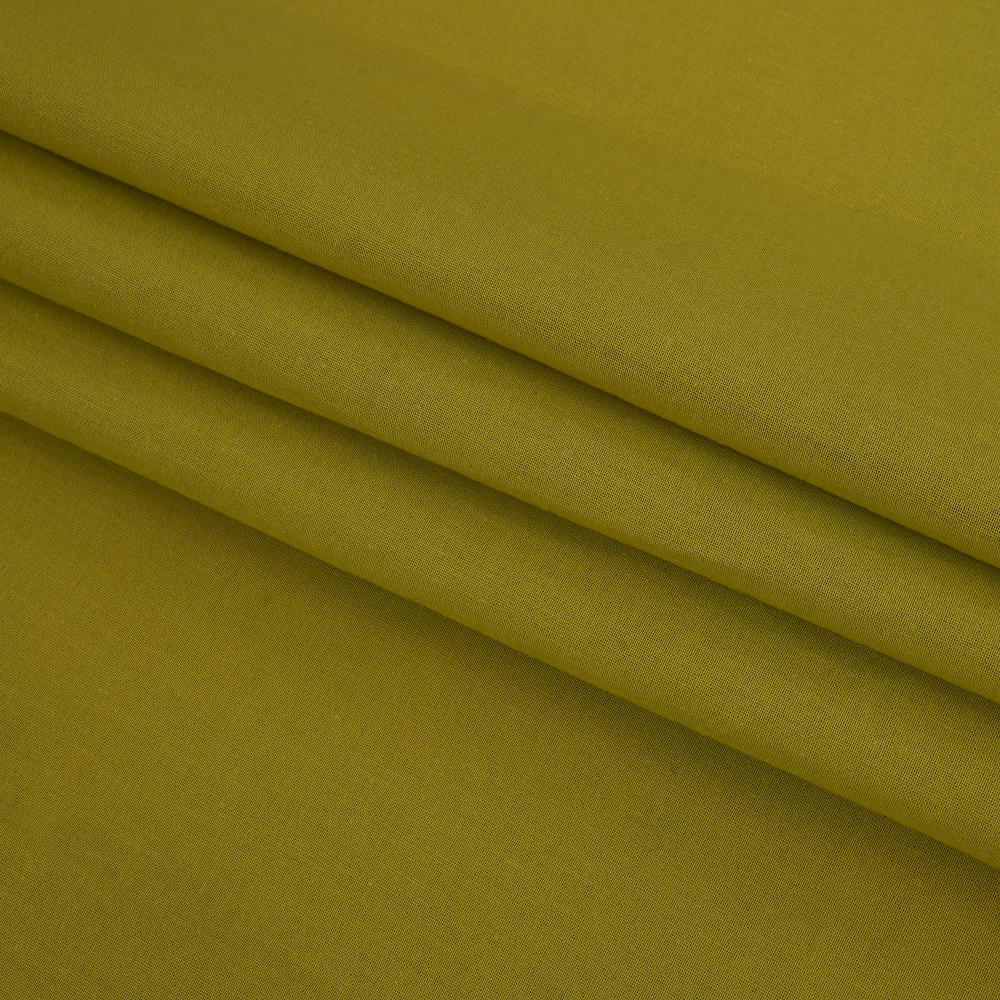 (Pre Cut 1.35 Mtr Piece) Chartreuse Color High Twisted Cotton Voile Fabric