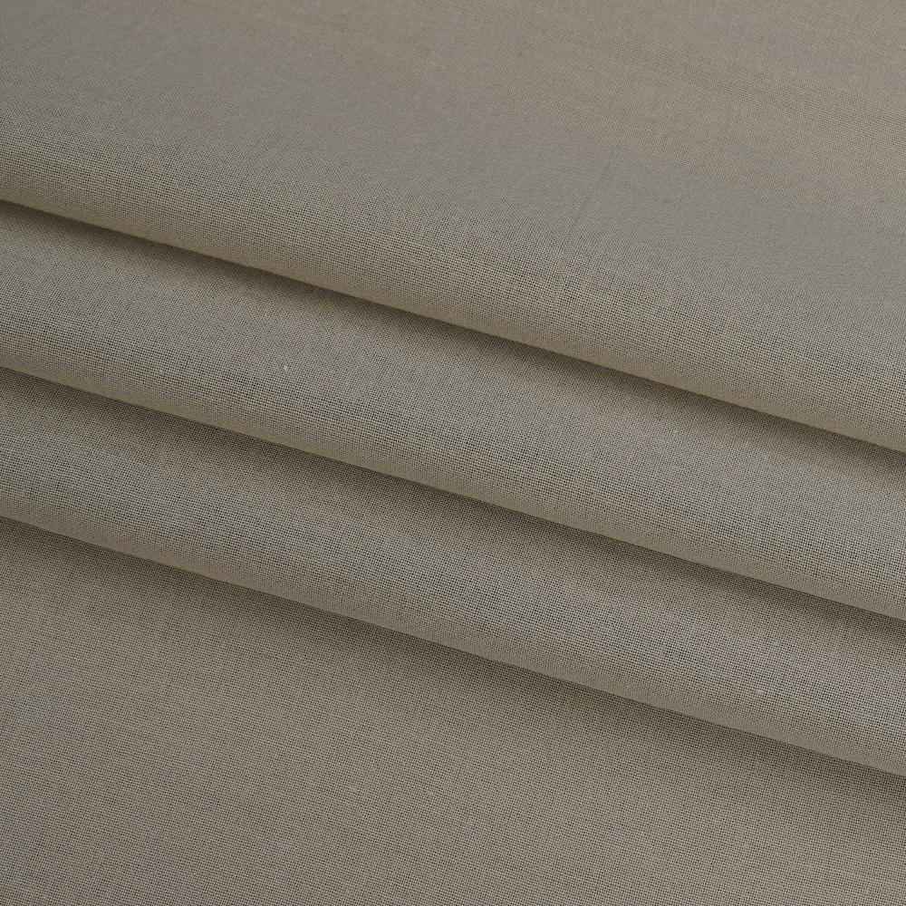 (Pre Cut 1.40 Mtr Piece) Grey Color High Twisted Cotton Voile Fabric