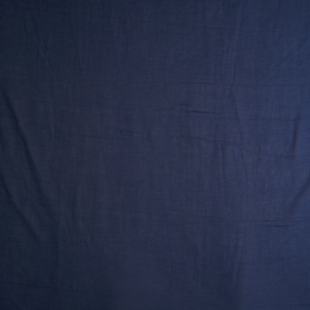 (Pre Cut 1.70 Mtr Piece) Blue Color High Twisted Cotton Voile Fabric