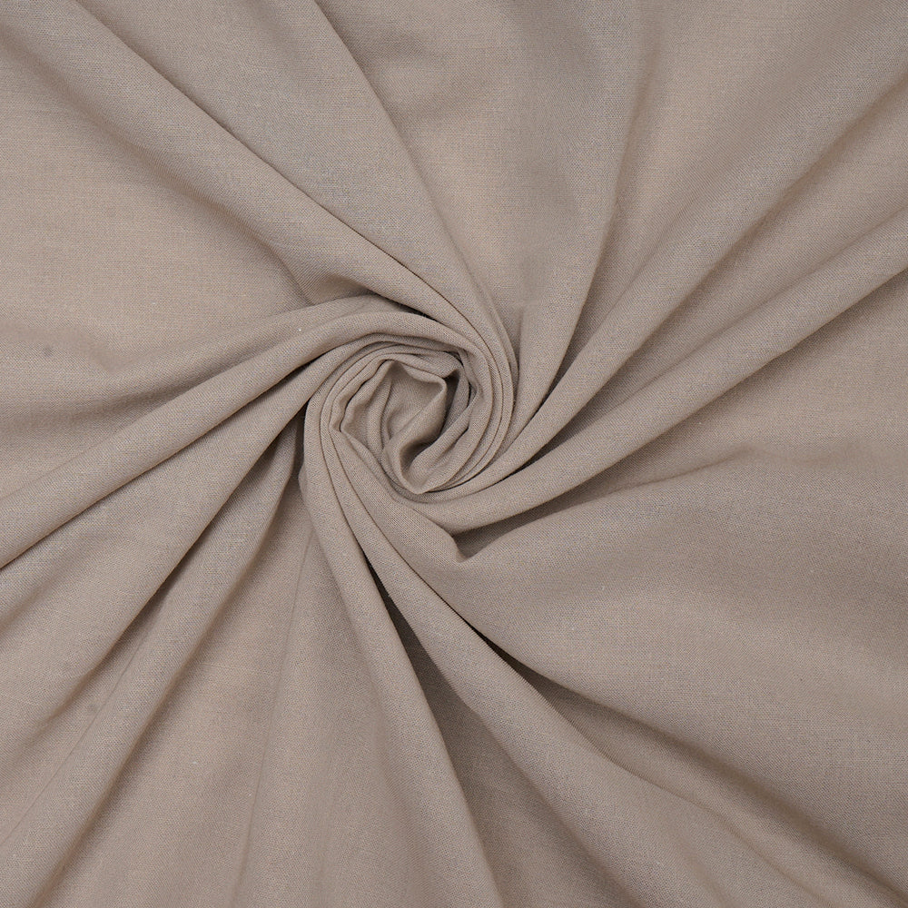 (Pre-Cut 2 Mtr) Bone Color High Twisted Cotton Voile Fabric