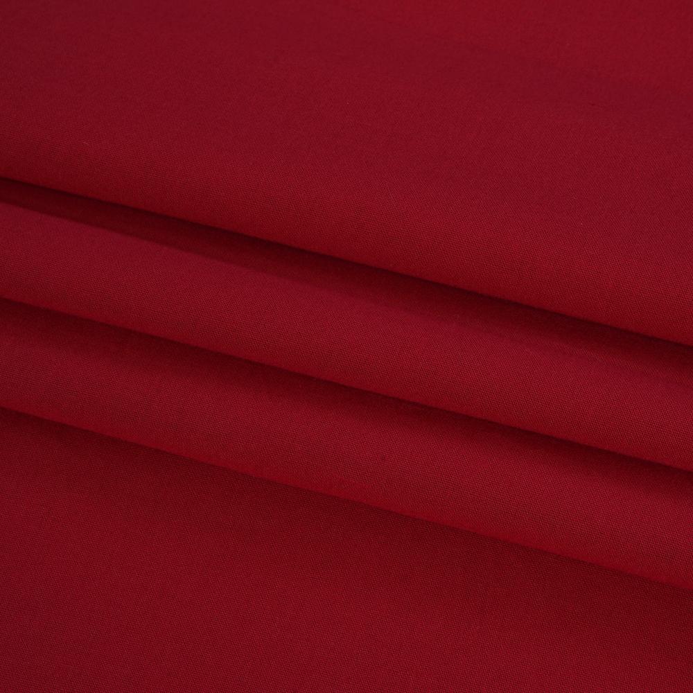 (Pre Cut 2.35 Mtr Piece) Red Color High Twisted Cotton Voile Fabric