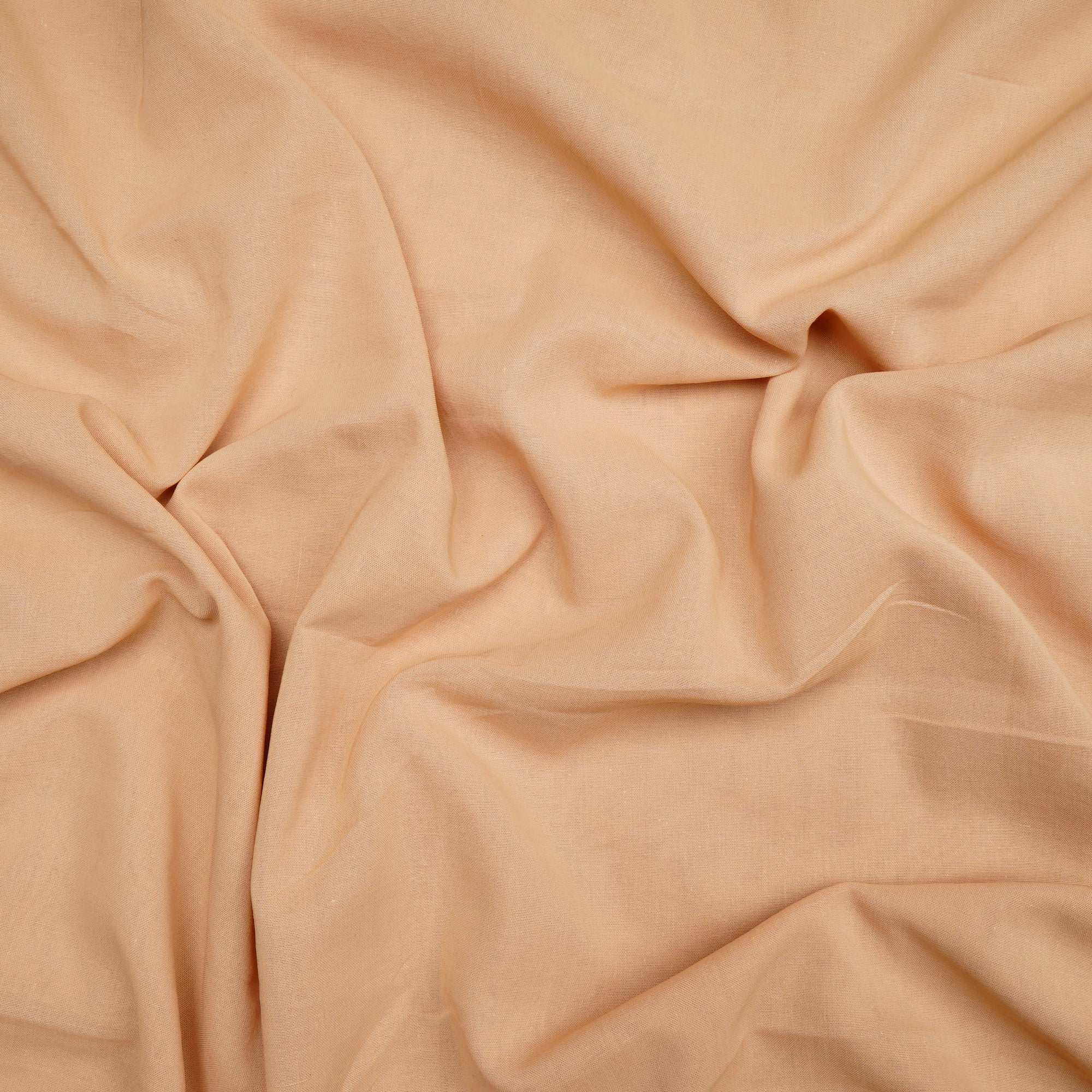 (Pre Cut 2.40 Mtr Piece) Beige Color High Twisted Cotton Voile Fabric