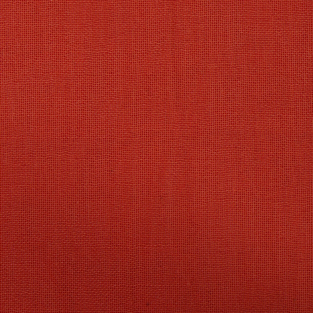 (Pre Cut 2.80 Mtr Piece) Orange Color High Twisted Cotton Voile Fabric