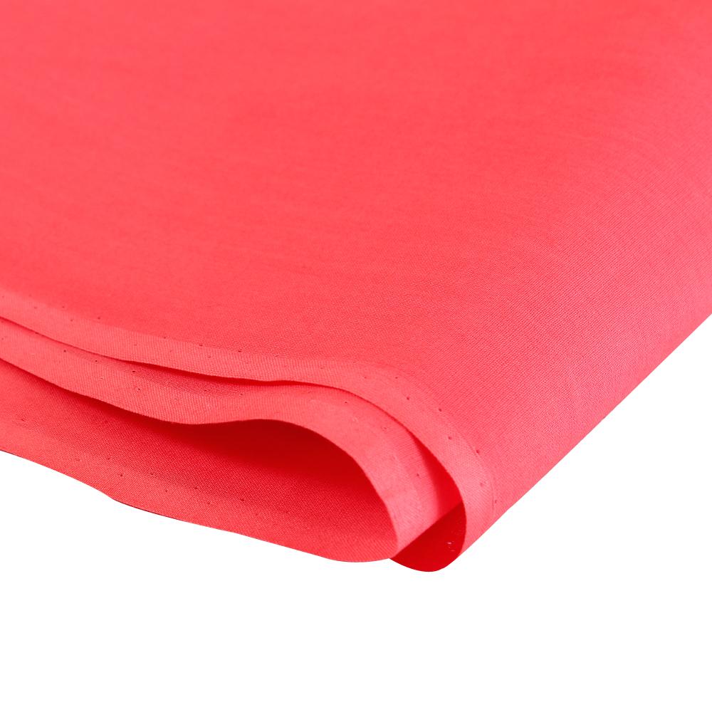 (Pre Cut 3 Mtr Piece) Salmon Color High Twisted Cotton Voile Fabric