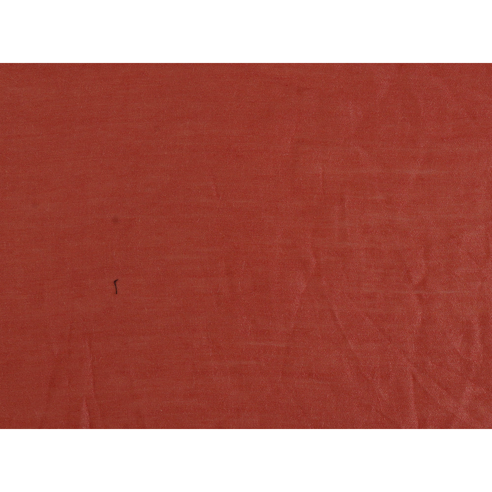 (Pre Cut 0.55 Mtr Piece) Watermelon Pink Color Muga Kora Silk Fabric