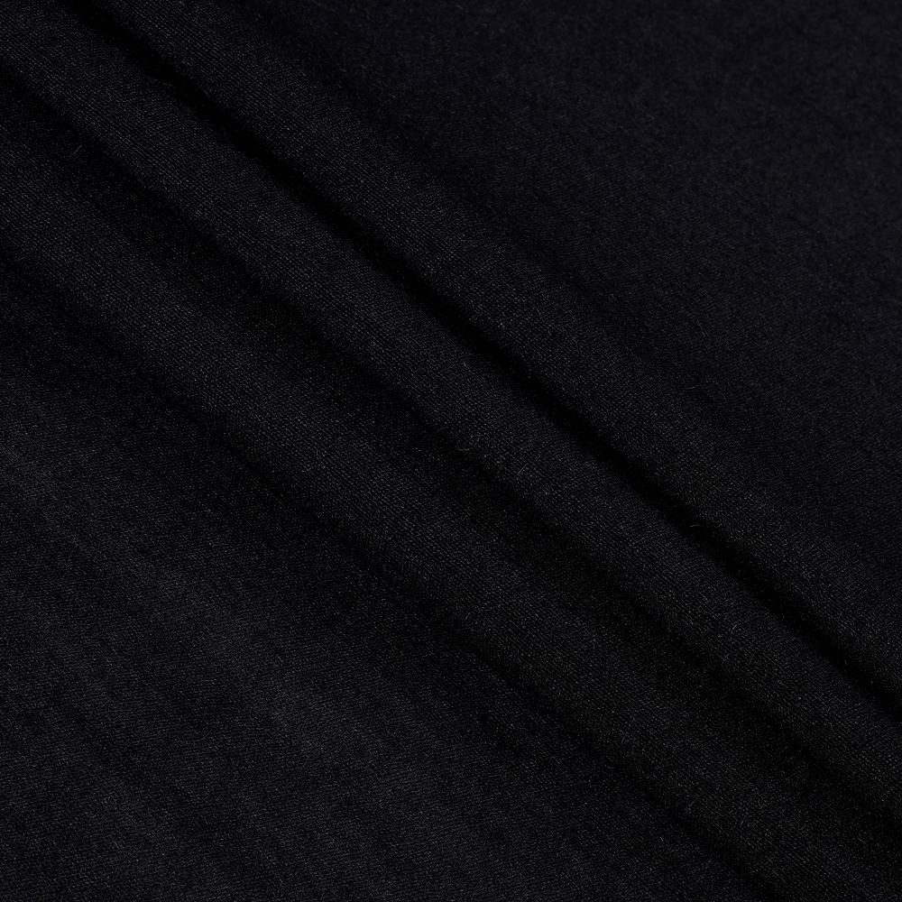 (Pre Cut 1 Mtr Piece) Black Color Muga Kora Fabric