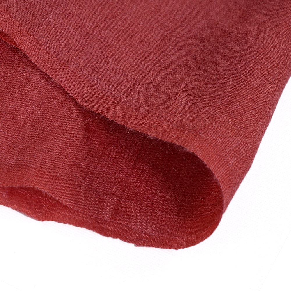 (Pre Cut 1.90 Mtr Piece) Punch Color Muga Kora Silk Fabric