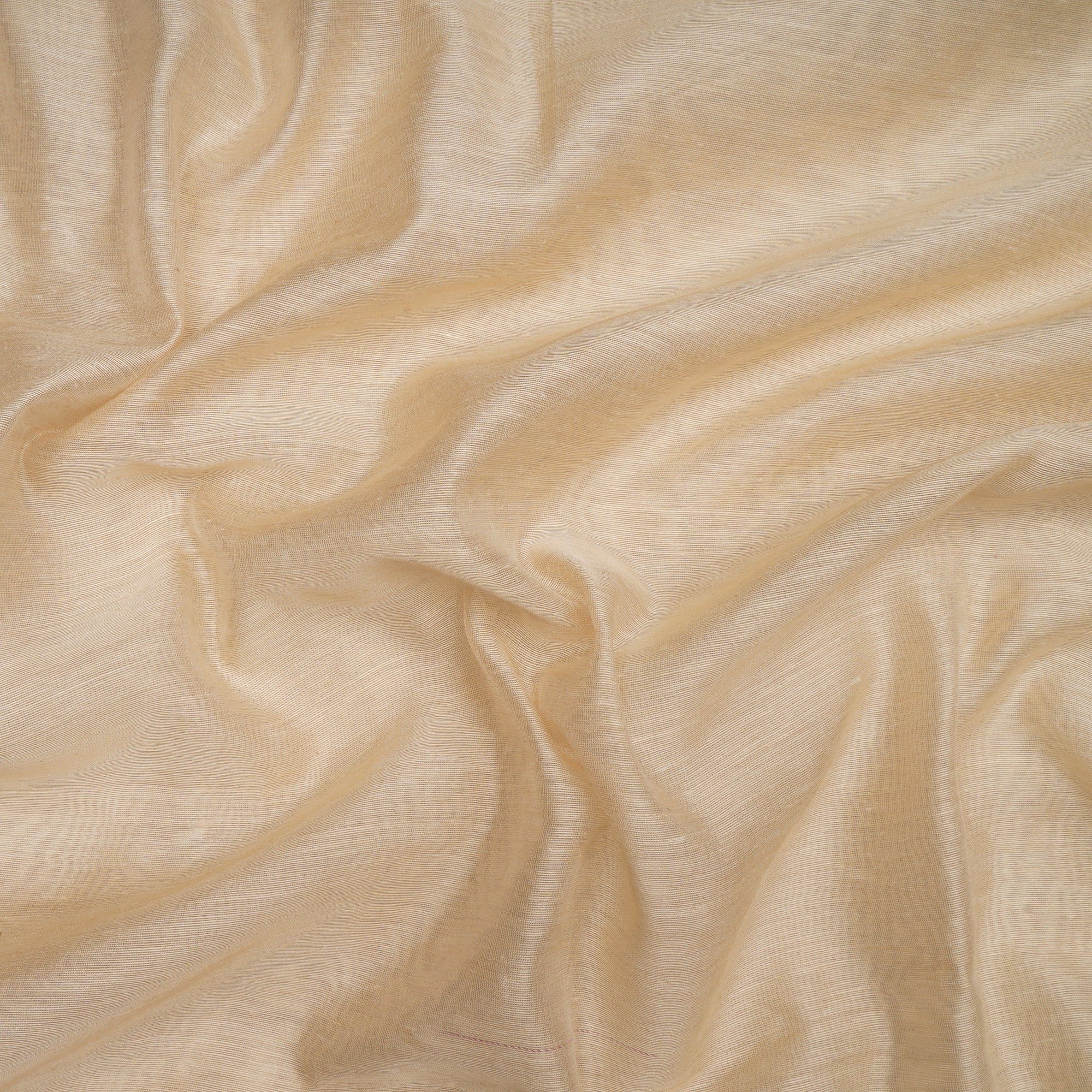 (Pre Cut 2.00 Mtr )Beige Muga Silk Dyeable Fabric