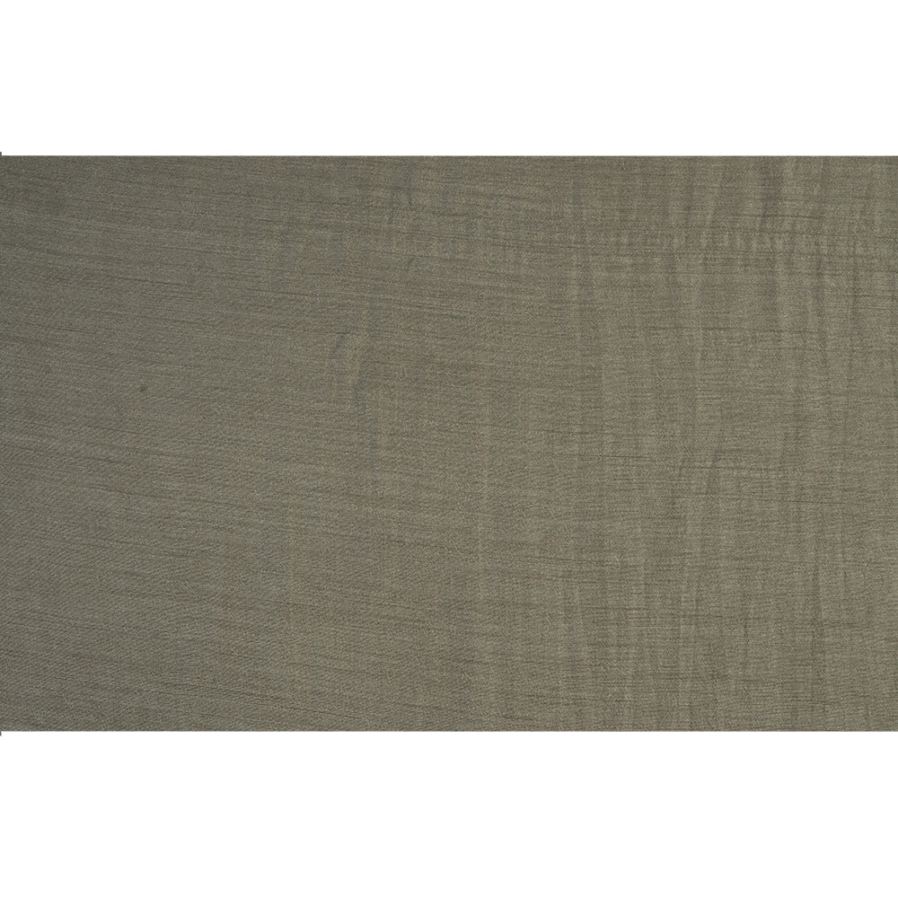 (Pre Cut 2.25 Mtr Piece) Grey Color Muga Kora Silk Fabric