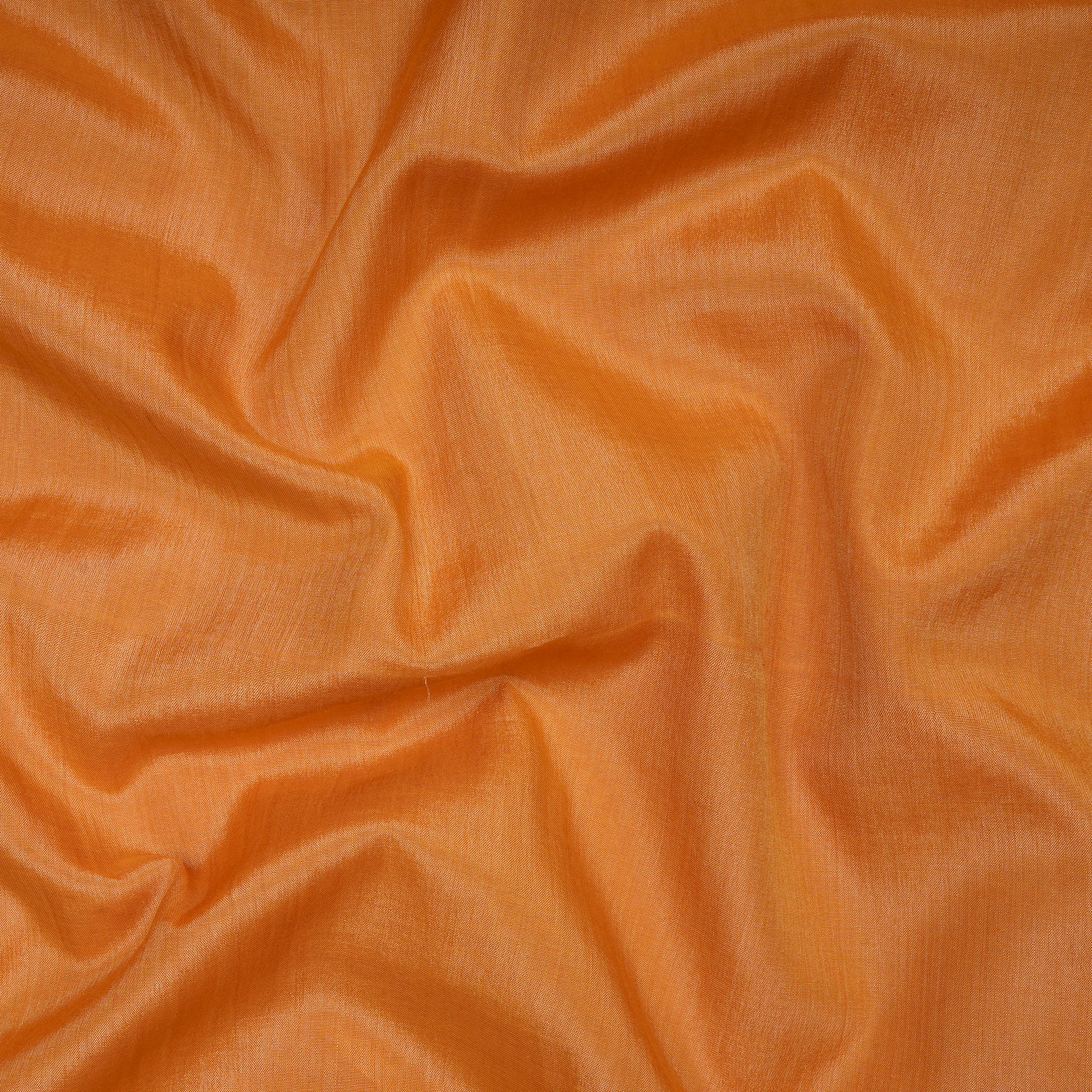 (Pre-Cut 5.00 Mtr) Mustard Color Tussar Silk Cotton Fabric