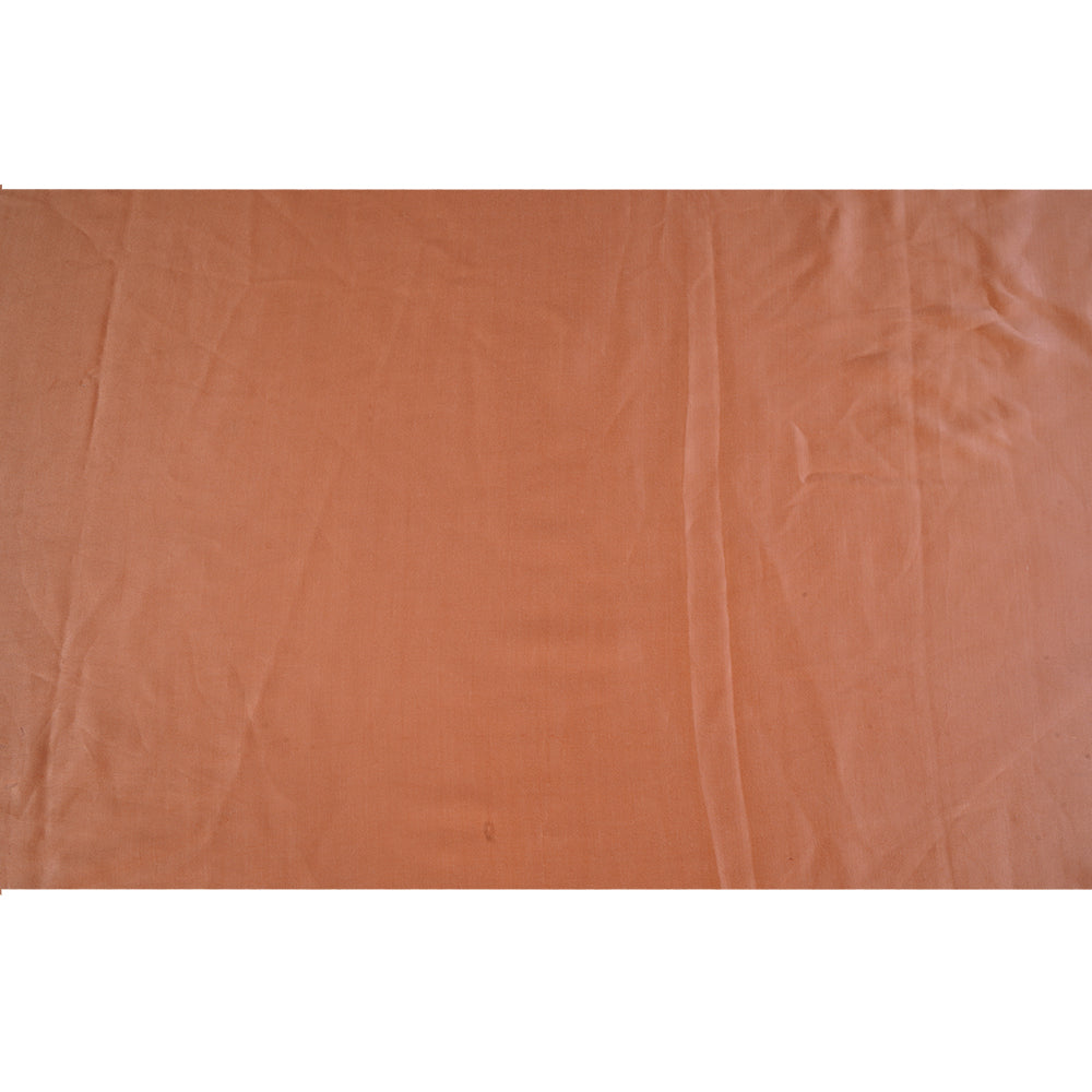 (Pre Cut 1.40 Mtr Piece) Salmon Color Modal Satin Fabric