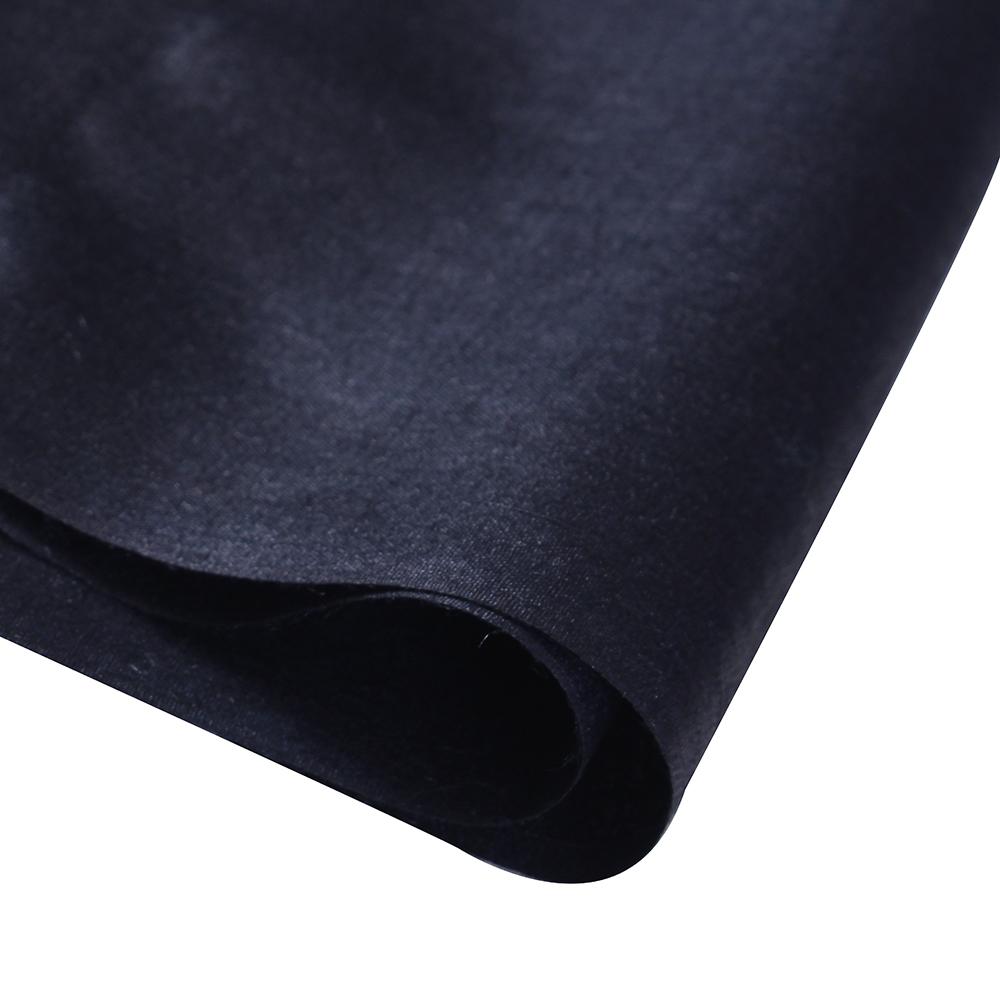 (Pre Cut 2.20 Mtr Piece) Black Color Tussar Muga Silk Fabric