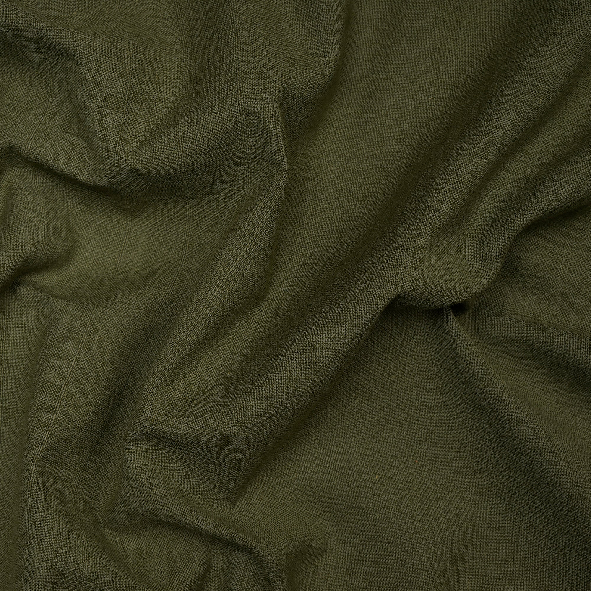 (Pre-Cut 0.50 Mtr) Moss Color Muslin Cotton Fabric