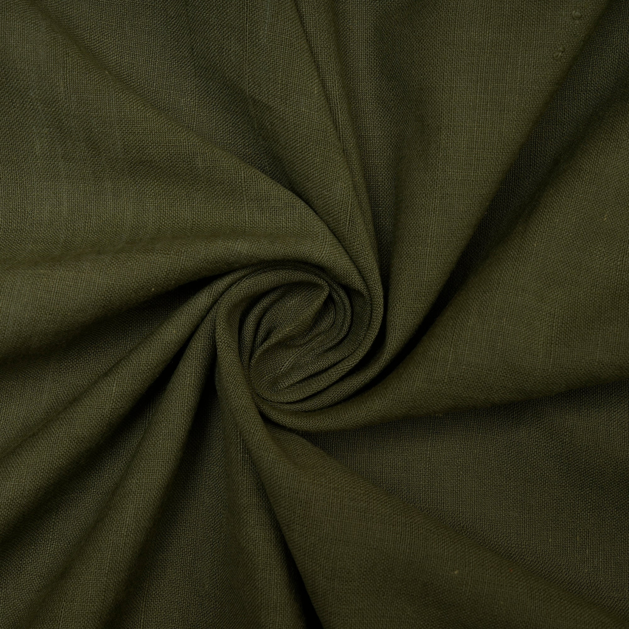 (Pre-Cut 0.50 Mtr) Moss Color Muslin Cotton Fabric
