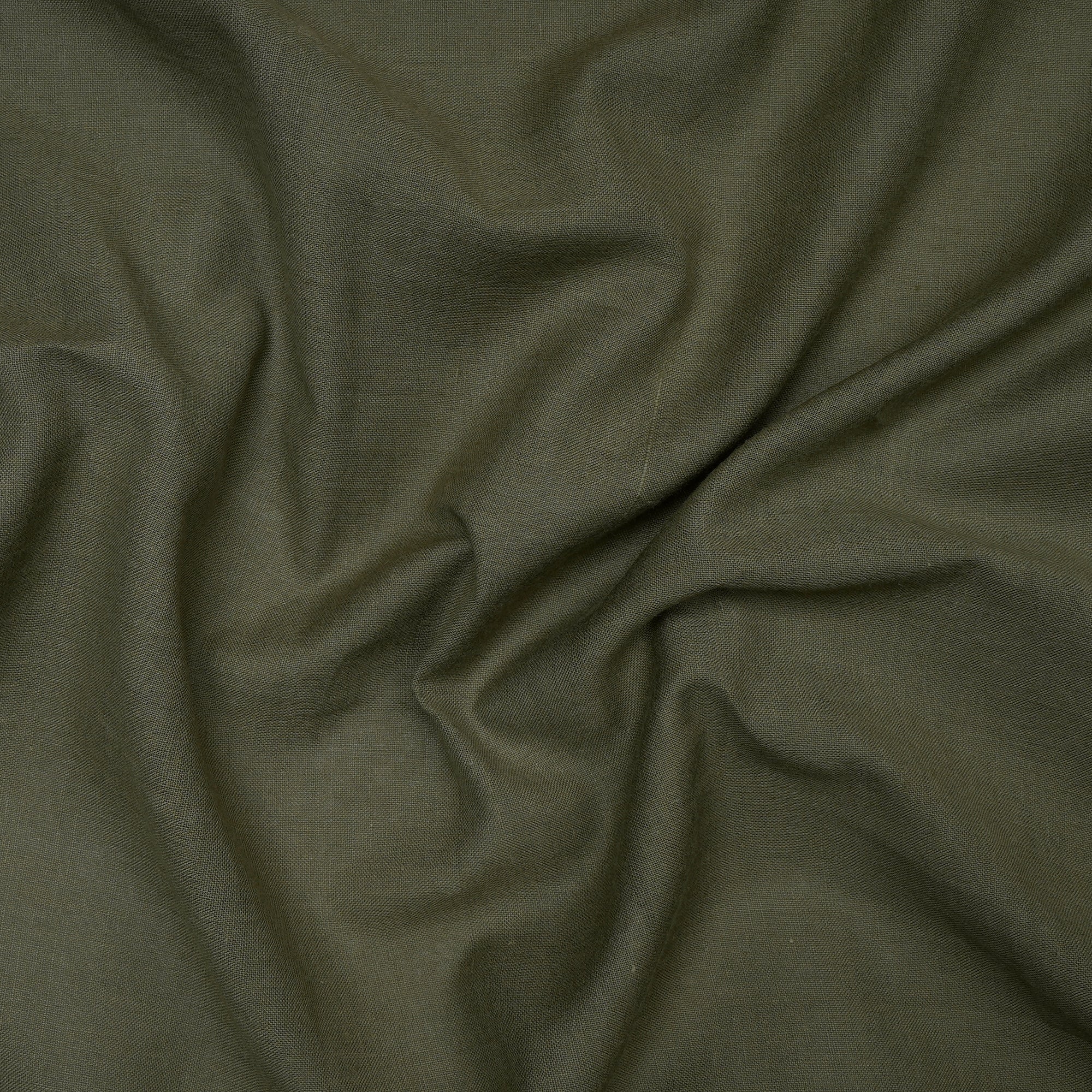 (Pre-Cut 1.00 Mtr) Moss Color Muslin Cotton Fabric