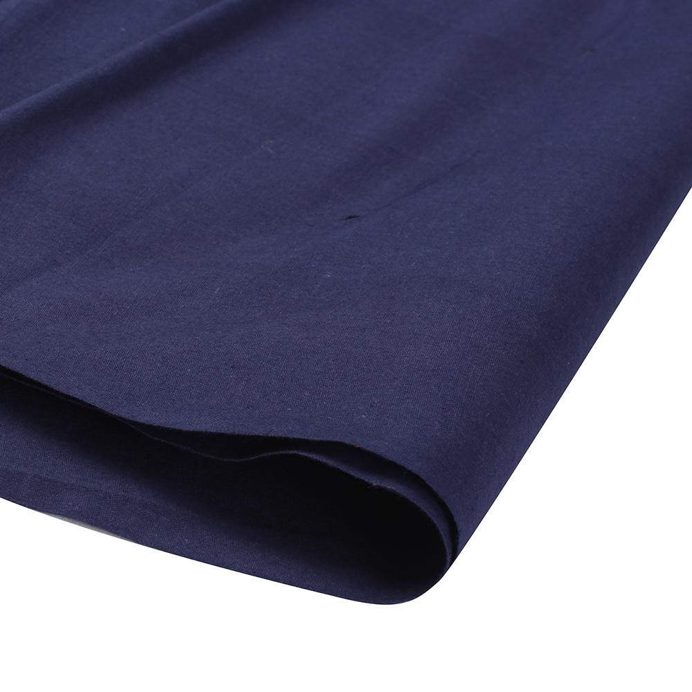(Pre Cut 1.50 Mtr Piece) Dark Blue Color Cotton Muslin Fabric