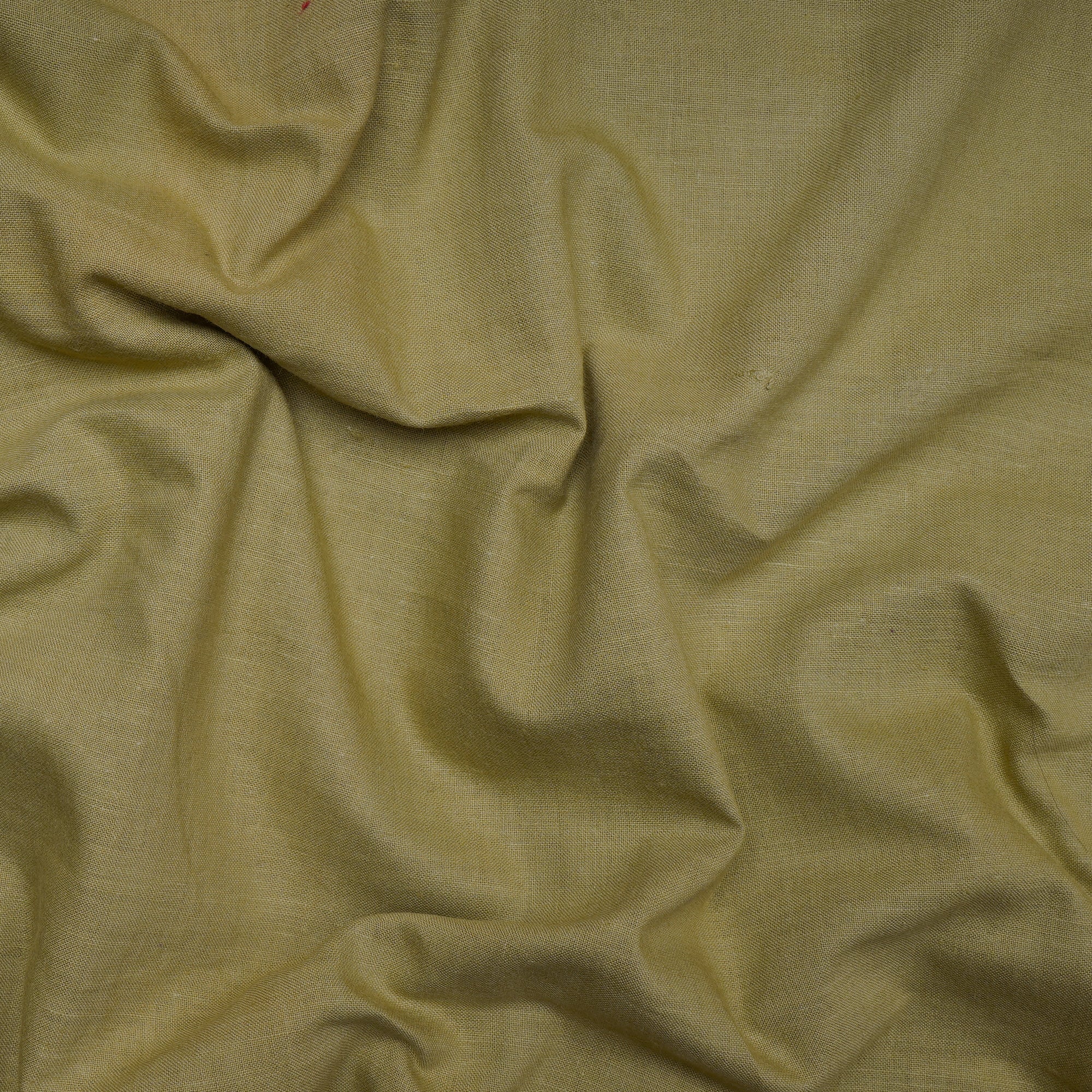 (Pre-Cut 2.50 Mtr) Dusty Green Color Muslin Cotton Fabric