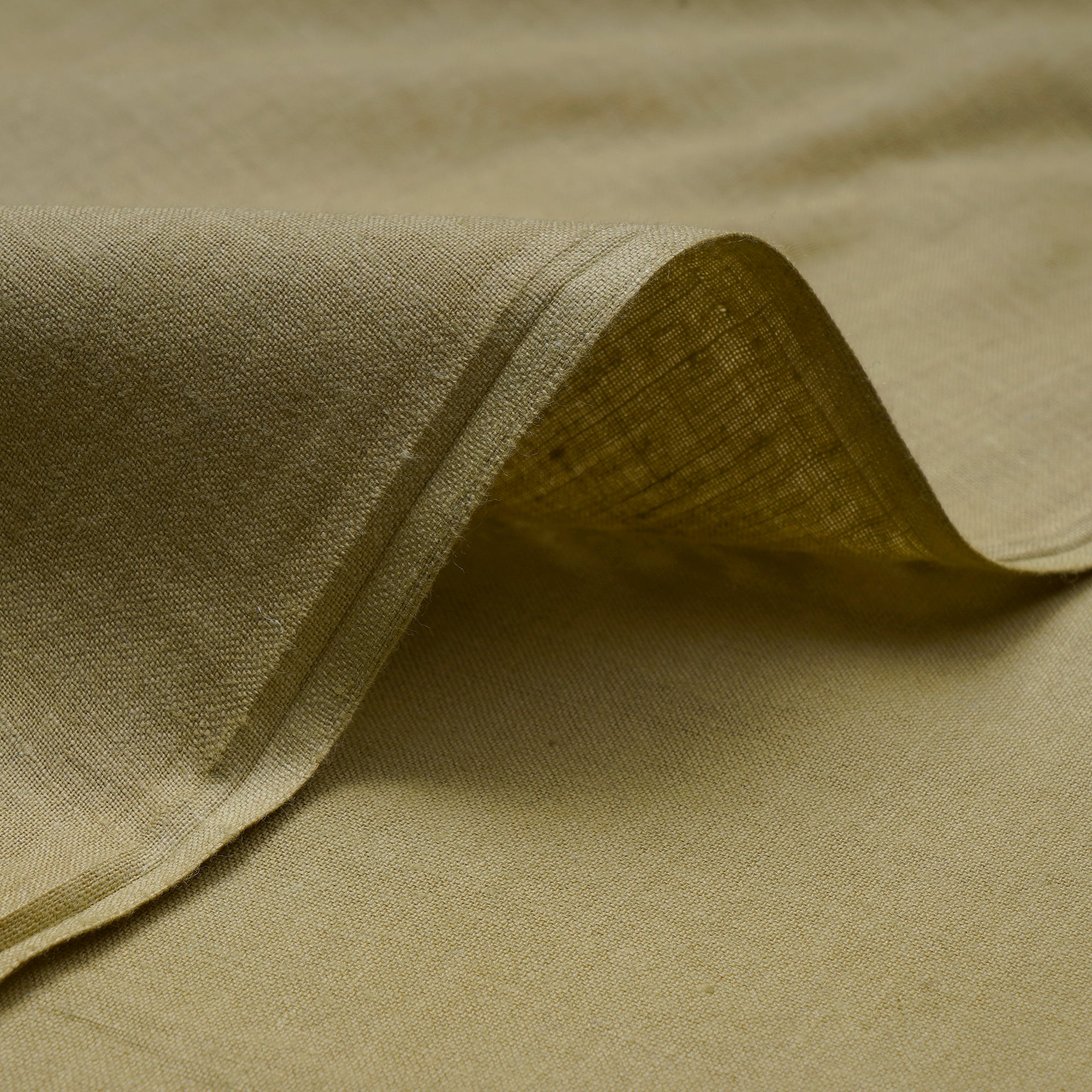 (Pre-Cut 2.50 Mtr) Dusty Green Color Muslin Cotton Fabric