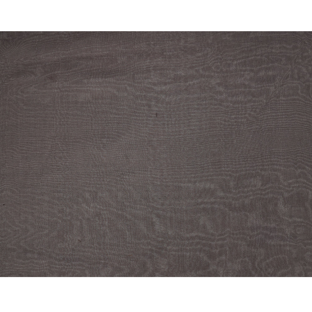 (Pre Cut 0.60 Mtr Piece) Black Color Organza Silk Fabric