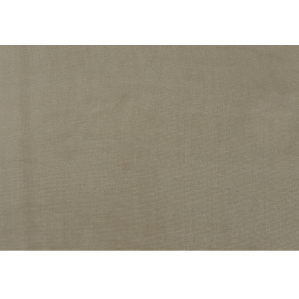 (Pre Cut 1.65 Mtr Piece) Olive Green Color Organza Silk Fabric