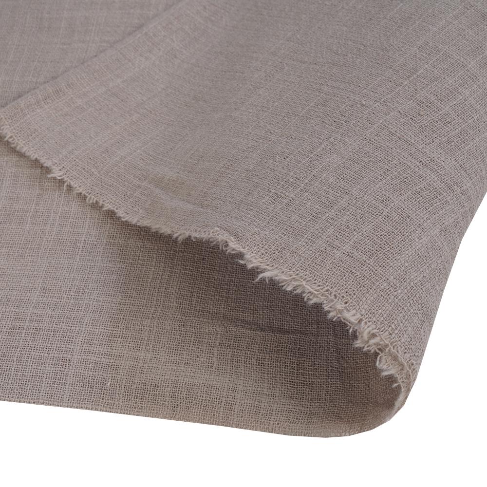 (Pre Cut 0.60 Mtr Piece) Grey Color Cotton Matka Fabric