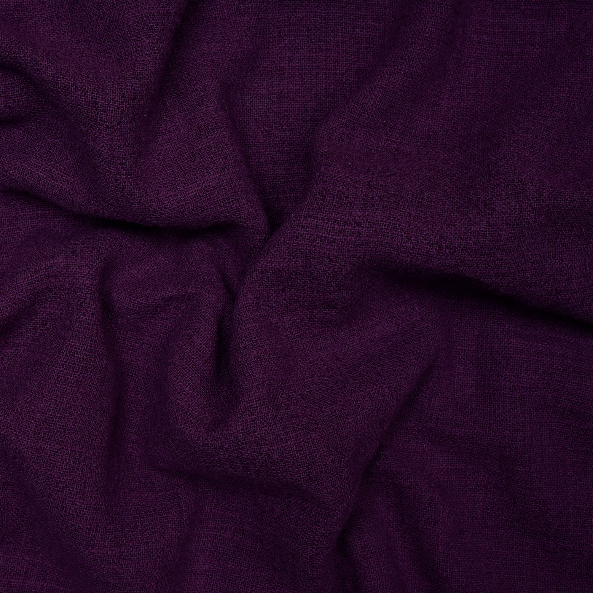 (Pre-Cut 2.20 Mtr) Purple Color Mill Dyed Cotton Viscose Slub Fabric