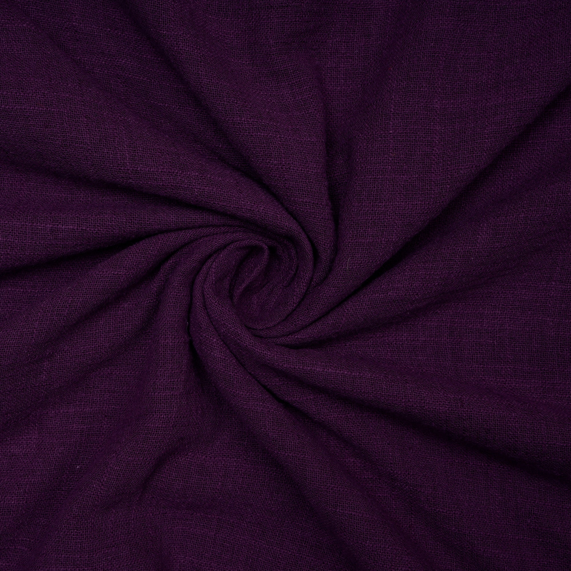 (Pre-Cut 2.20 Mtr) Purple Color Mill Dyed Cotton Viscose Slub Fabric