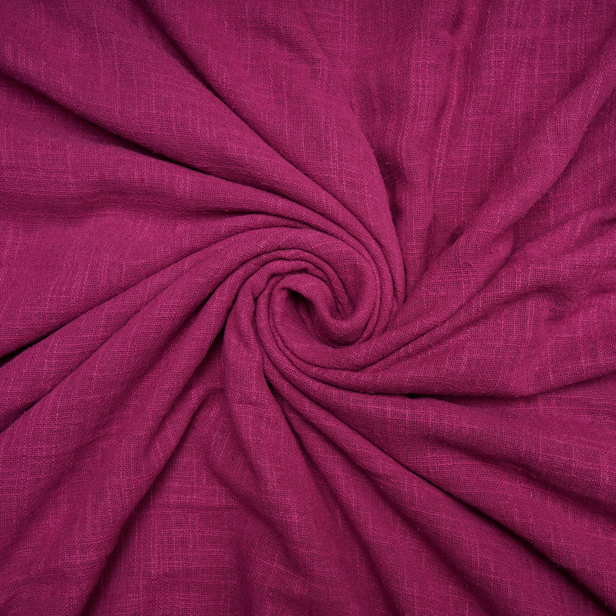 (Pre-Cut 4.10 Mtr ) Purple Mill Dyed Cotton Viscose Slub Fabric