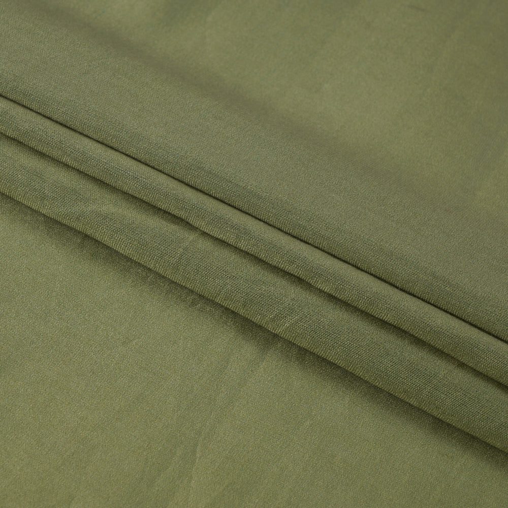 (Pre Cut 0.50 Mtr Piece) Moss Color Rapier Chanderi Fabric