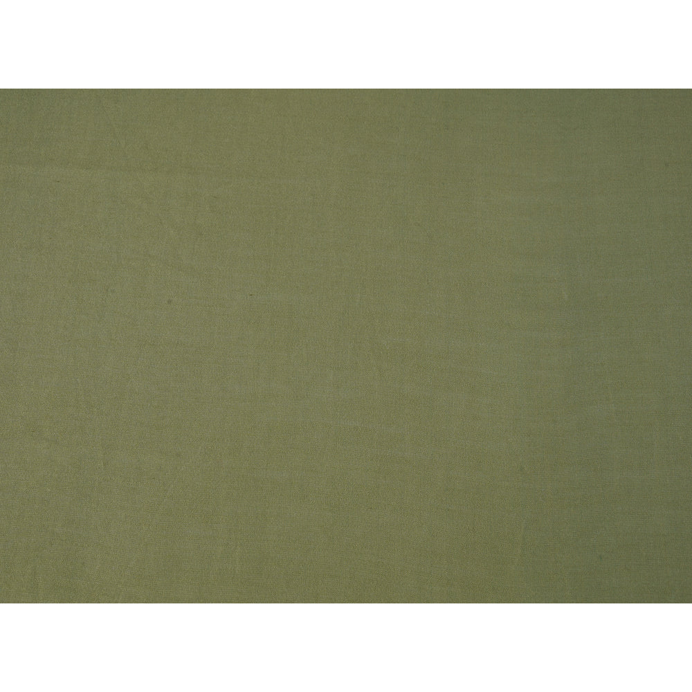 (Pre Cut 0.50 Mtr Piece) Moss Color Rapier Chanderi Fabric