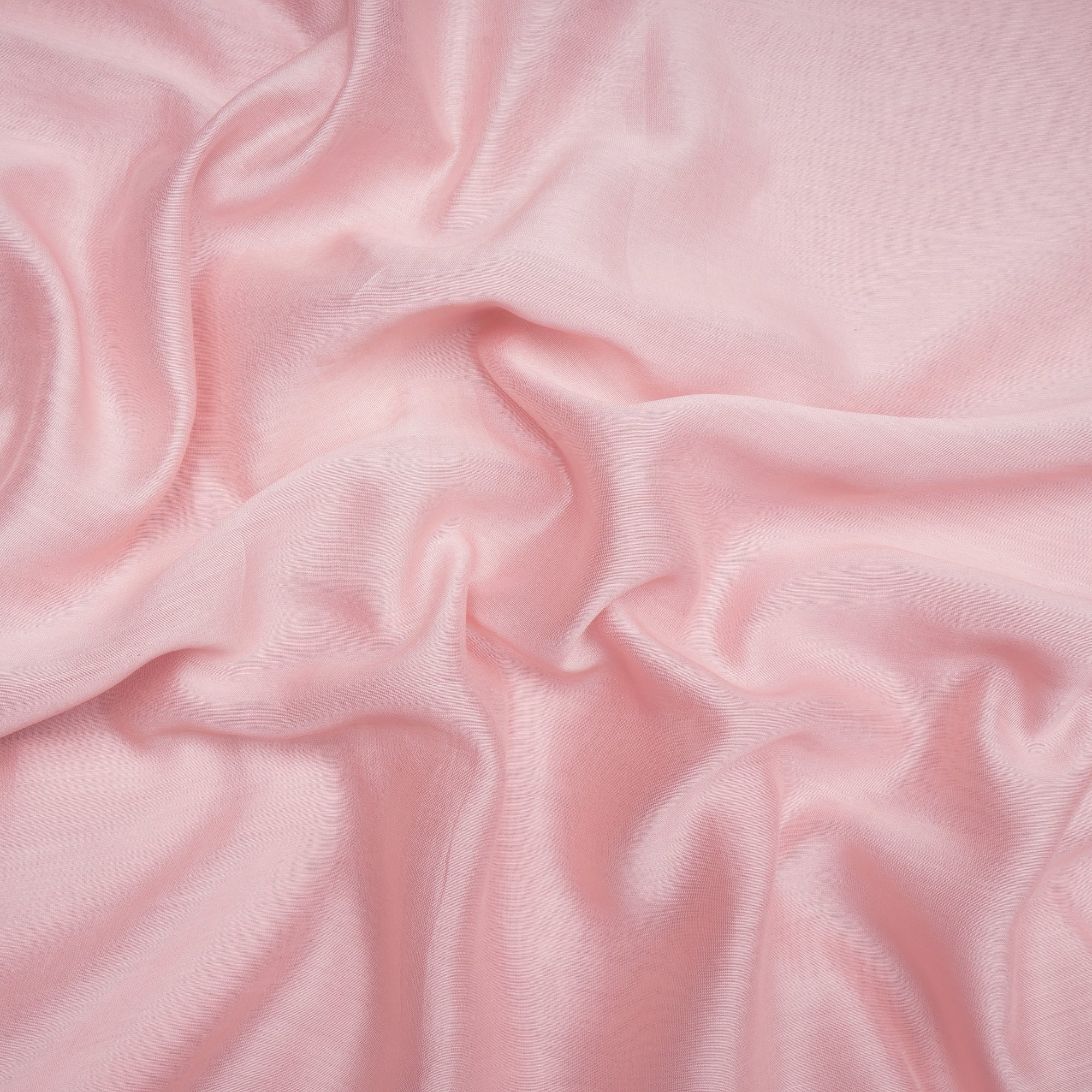 (Pre Cut 1.1 Mtr )Light Pink Piece Dyed Rapier Chanderi Fabric