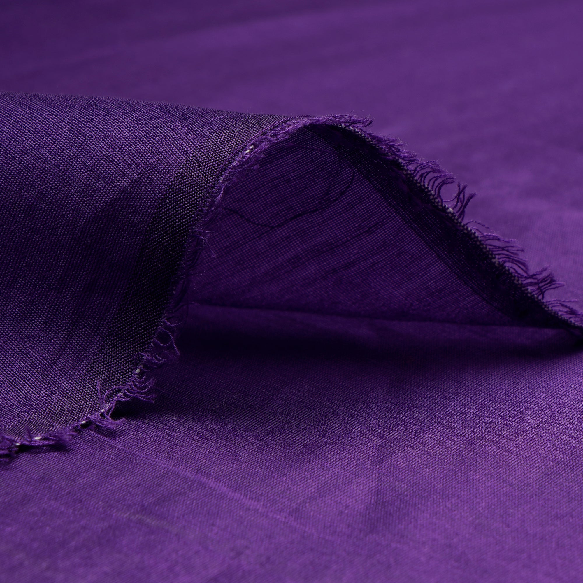 (Pre-Cut 1.30 Mtr) Purple Rapier Chanderi Fabric