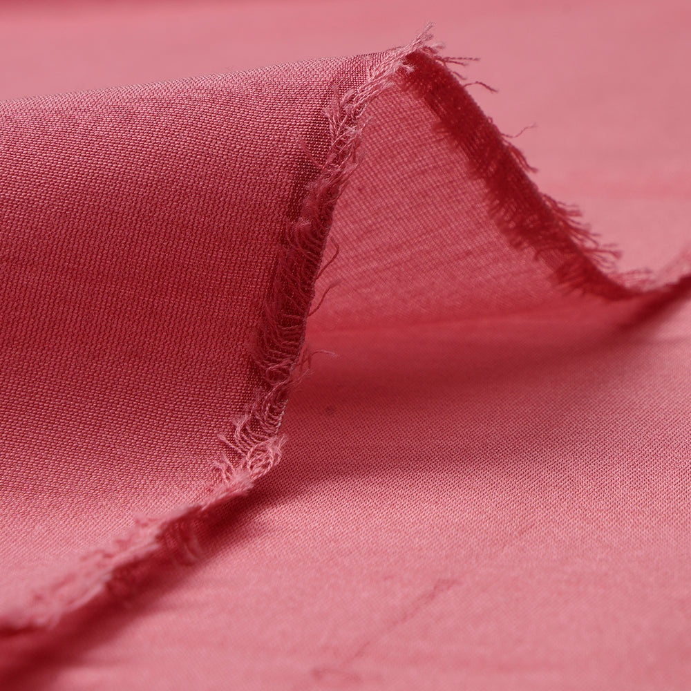 (Pre-Cut 2.70 Mtr) Pink Color Rapier Chanderi Fabric