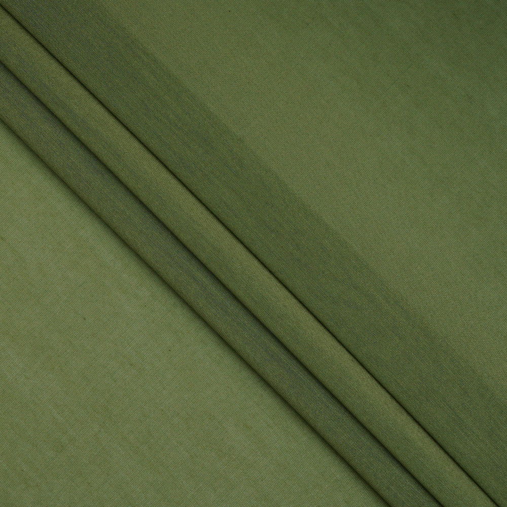 (Pre-Cut 3.50 Mtr ) Jade Green Color Rapier Chanderi Fabric